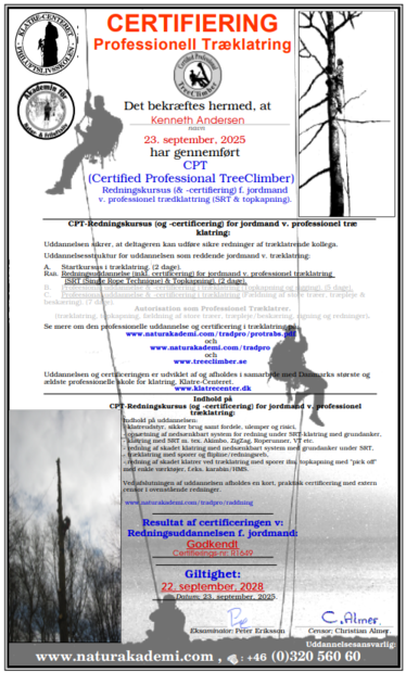 Markmand certifikat
